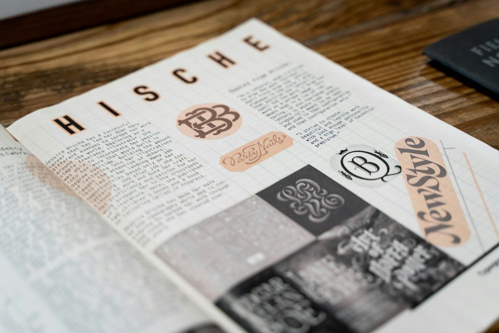 A newspaper layout spread on a table, photographed by Heath Vester on Unsplash.